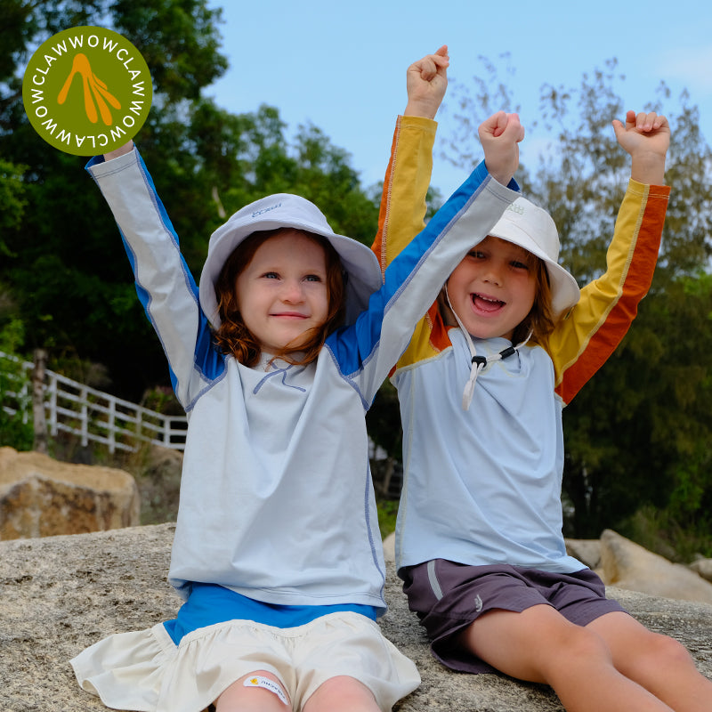 Wowclaw Youth Athletic Performance UPF 50+ UV Protection Long Sleeve Shirts for Boy's or Girl's – Moisture Wicking Rash Guard