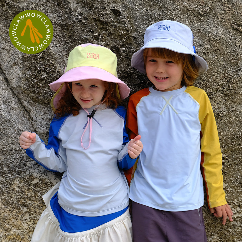 Wowclaw Kids Sun Hat Fishing Hats Boys Sun Hats for Kids Bucket Hat Girls Sun Hat Kids Wide Brim Hat Kids Beach Hat UPF 50+